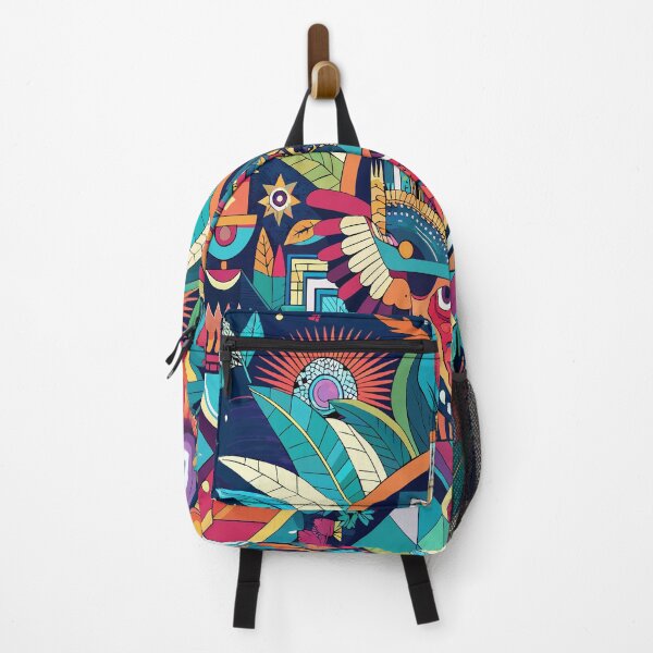 Item preview, maximalist abstract colorful shapes illustration designed and sold by AgarutanPrint.