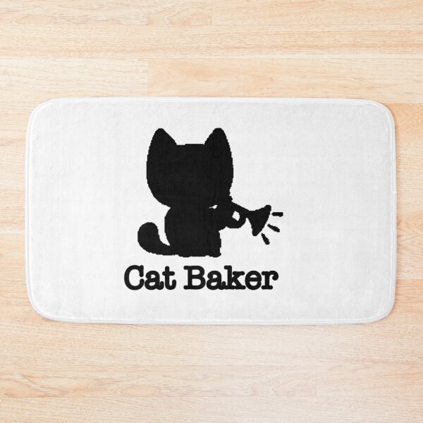 Item preview, Cat Baker — cat trumpet player black and white pocket version designed and sold by Oqueartecura.