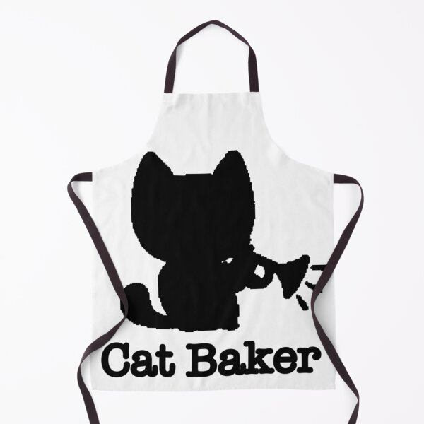 Item preview, Cat Baker — cat trumpet player black and white pocket version designed and sold by Oqueartecura.