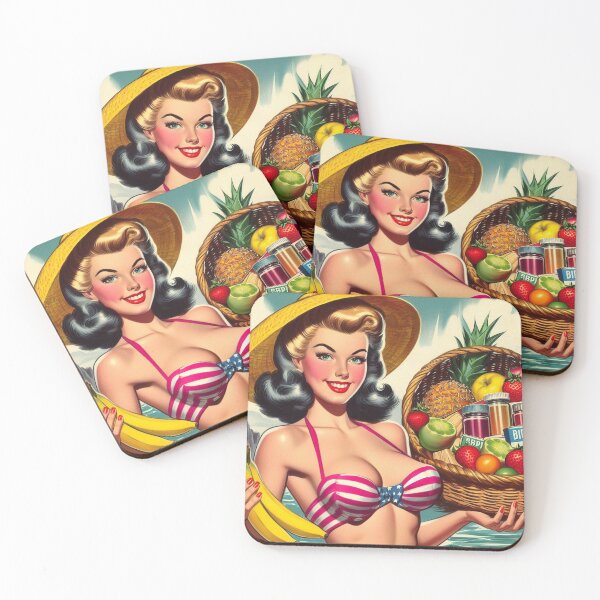 Item preview, Tropical Summer Pin-Up designed and sold by PulpVintage.