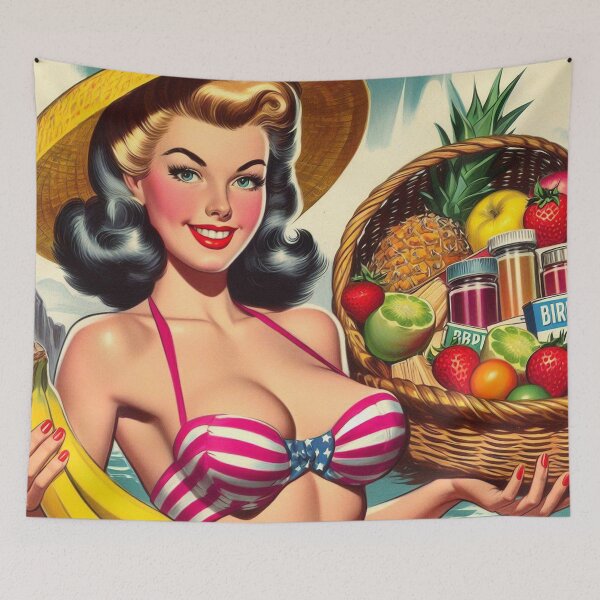 Item preview, Tropical Summer Pin-Up designed and sold by PulpVintage.