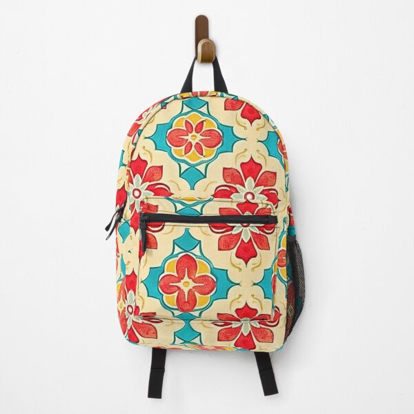 Item preview, Vintage Retro Red, Blue and Orange Nostalgic Pattern designed and sold by HollywoodInked.