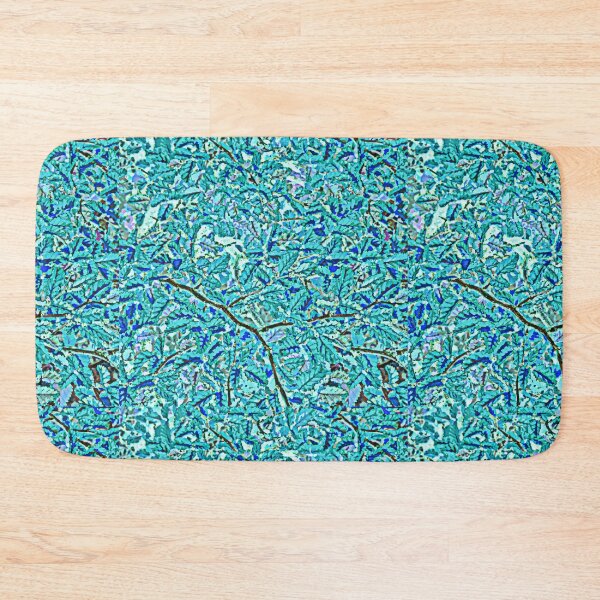 Item preview,  shades of turquoise and electric blue  lenga leaves designed and sold by stevepaint.