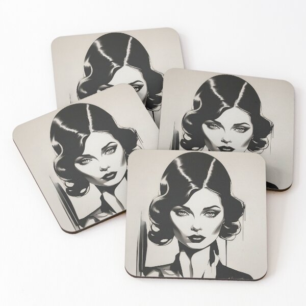 Item preview, Vision in Velvet A Monochrome Mélange of Mystery designed and sold by ArtComixHaven.
