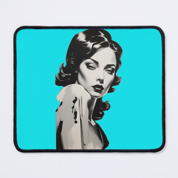 Item preview, Whispers of Noir Elegance Draped in Monochromatic Silk designed and sold by ArtComixHaven.