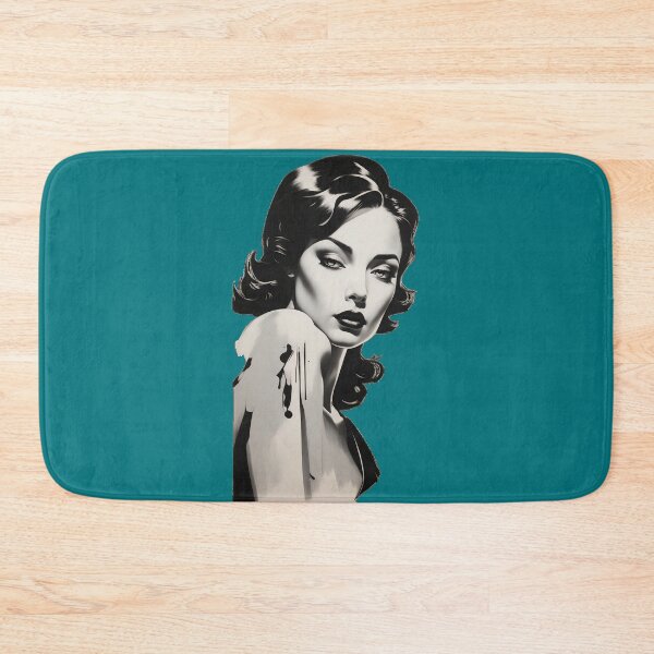 Item preview, Whispers of Noir Elegance Draped in Monochromatic Silk designed and sold by ArtComixHaven.