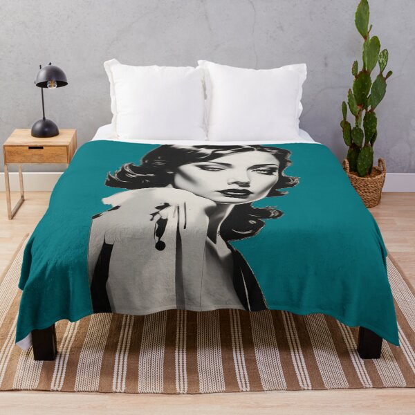 Item preview, Whispers of Noir Elegance Draped in Monochromatic Silk designed and sold by ArtComixHaven.