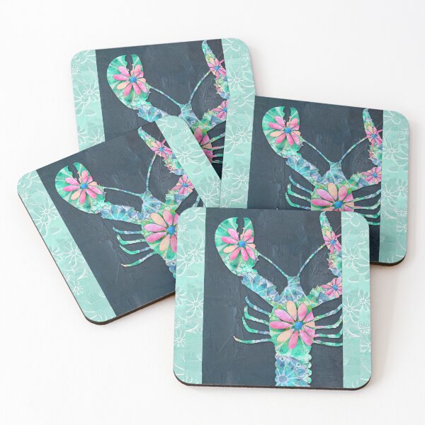 Item preview, Dancing Daisies Lobster Beach Coastal Art 2 designed and sold by Sharon Cummings Art.