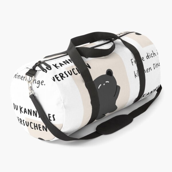Item preview, Du kannst es versuchen - genieße die kleinen Dinge | Black Bear - Cartoon Style designed and sold by RM-Journey.