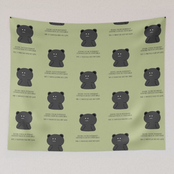 Item preview, You should see my life | Black Bear - Cartoon Style designed and sold by RM-Journey.