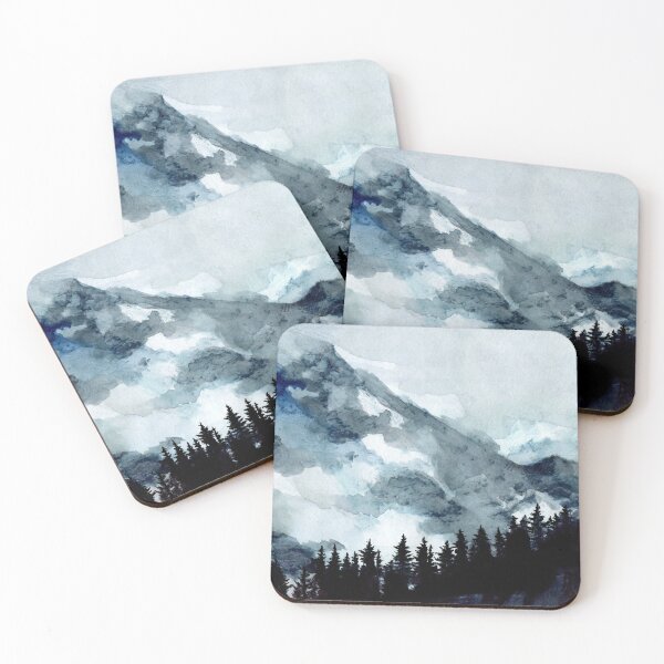 Item preview, Aliento de aire de montaña, obra de arte en acuarela designed and sold by FleurDesign.