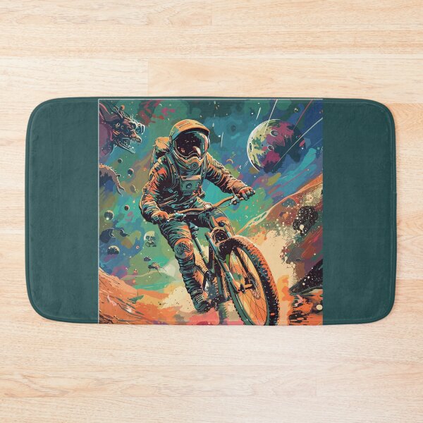 Item preview, "Interstellar Adventure: An astronaut on a mountain bike in space designed and sold by UnrealMTB.