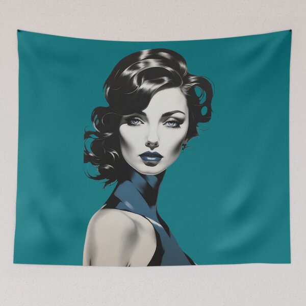 Item preview, Azure Infusion Monochromatic Grace with a Blue Boldness designed and sold by ArtComixHaven.