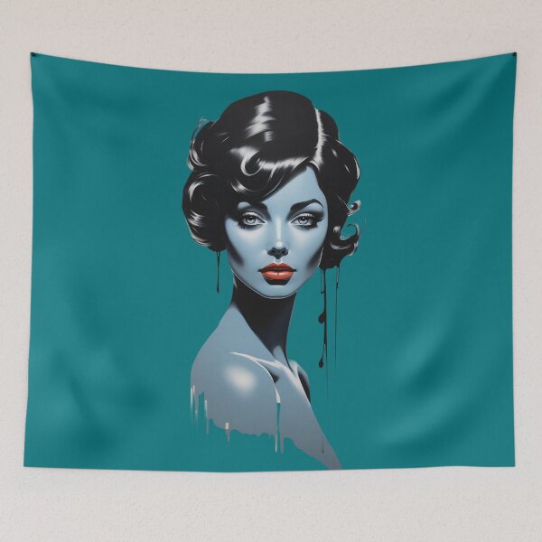 Item preview, Sapphire Whisper Classic Beauty with Modern Flair designed and sold by ArtComixHaven.