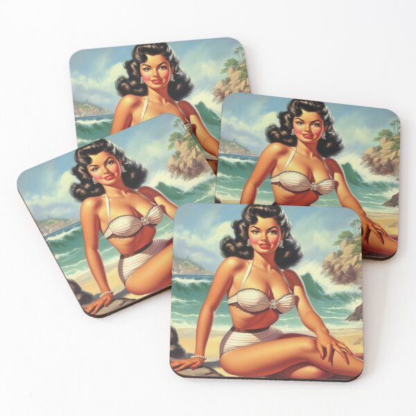 Item preview, Vintage Beauty Summer Pin-Up designed and sold by PulpVintage.