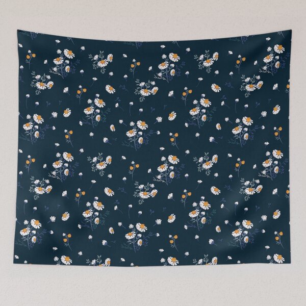 Item preview, White chamomiles pattern designed and sold by FleurDesign.
