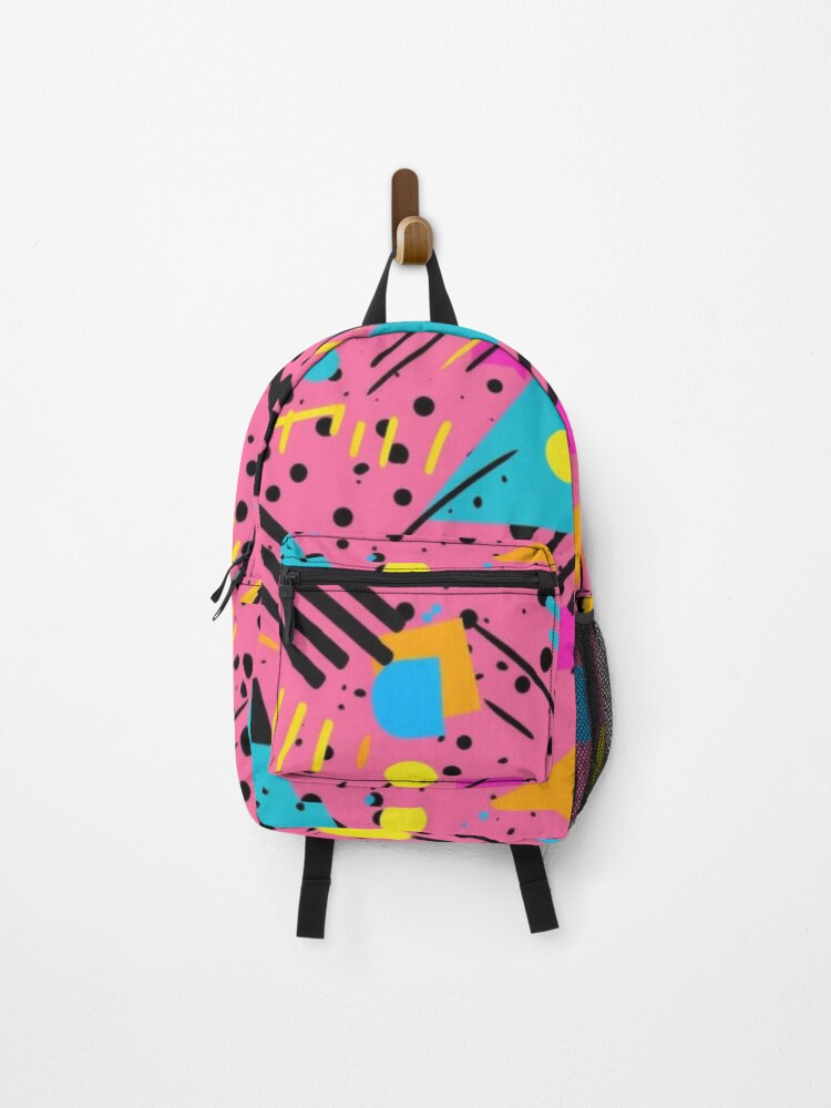 Thumbnail 1 of 3, Backpack, Retro 80s Geometric Pattern designed and sold by NDaZone.