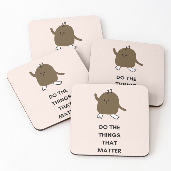 Item preview, DO THE THINGS THAT MATTER | Cartoon Chicken with Cute Expression designed and sold by RM-Journey.