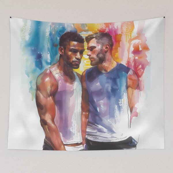 Item preview, Spectrum Gaze: Intensity of Connection - GayDoodles Art designed and sold by GayDoodles.