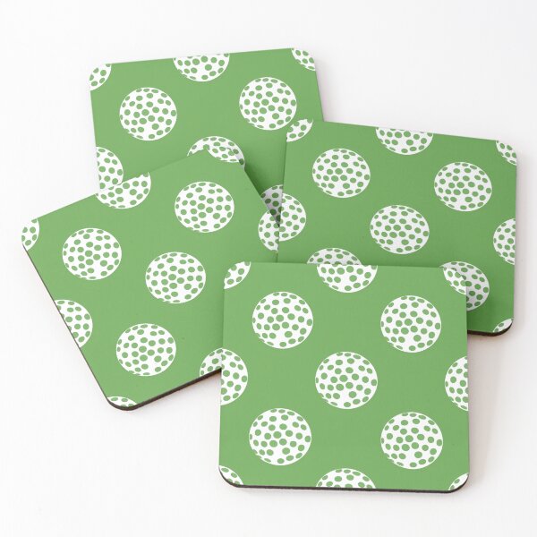 Item preview, Minimalist Green and White Golf Ball Pattern designed and sold by NDaZone.