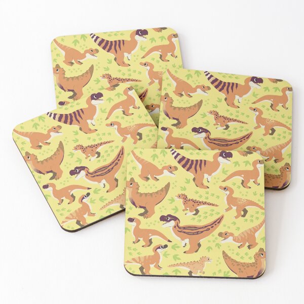 Item preview, Chompy Tangerine Dinos designed and sold by Alstro-Arts.