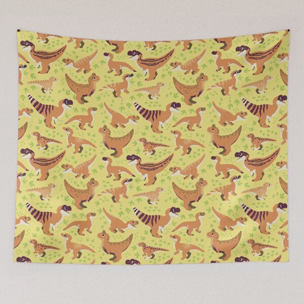 Item preview, Chompy Tangerine Dinos designed and sold by Alstro-Arts.