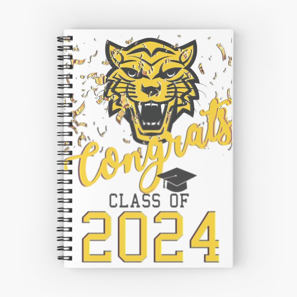 Item preview, Congrats Grad 2024 Gold Black Tiger Art designed and sold by TerScott.