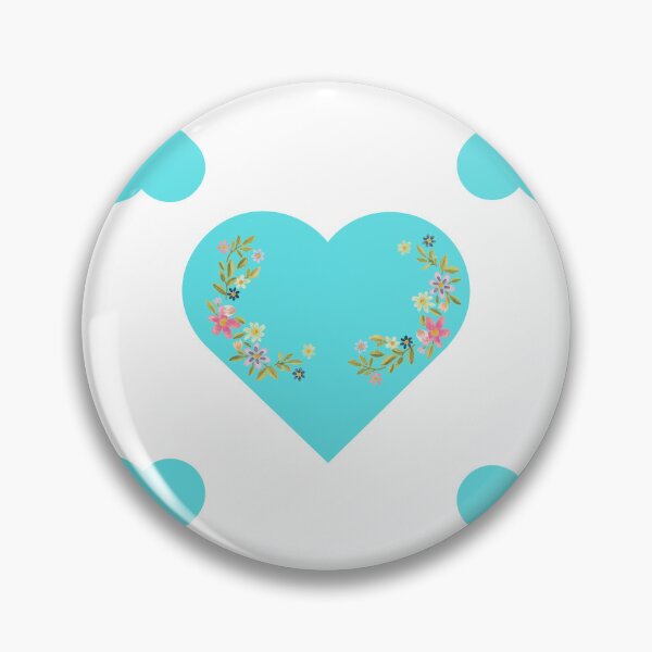 Item preview, Teal Hearts and Flowers Design designed and sold by LemonHorse.