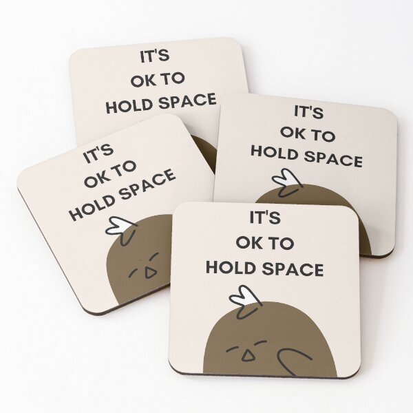 Item preview, IT'S OK TO HOLD SPACE | Cartoon Chicken with Cute Expression designed and sold by RM-Journey.