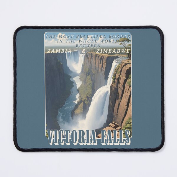 Item preview, Vintage travel poster - Victoria Falls 50's style designed and sold by Museum Of Non-Existing Art.