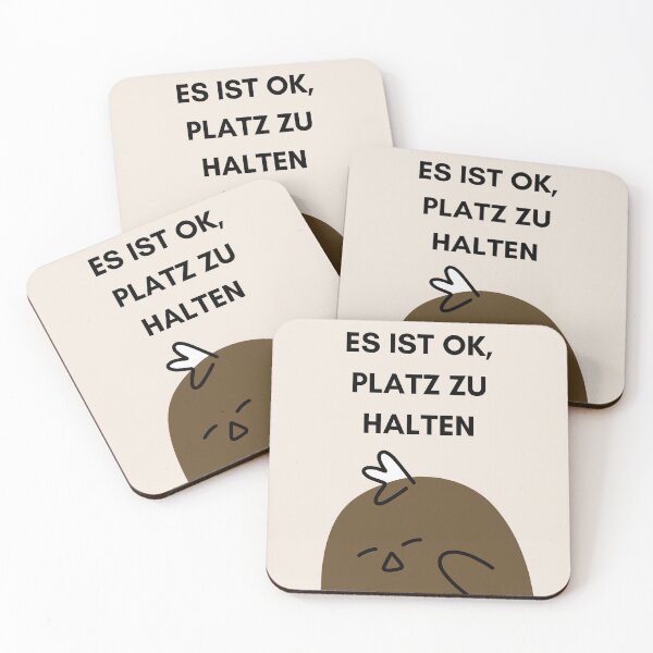 Item preview, Es ist in Ordnung, Raum zu halten | Cartoon Chicken with Cute Expression designed and sold by RM-Journey.