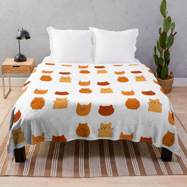 Item preview, Assorted Cute Cartoon Cat Expressions - Orange and Brown Palette | White Background designed and sold by RM-Journey.