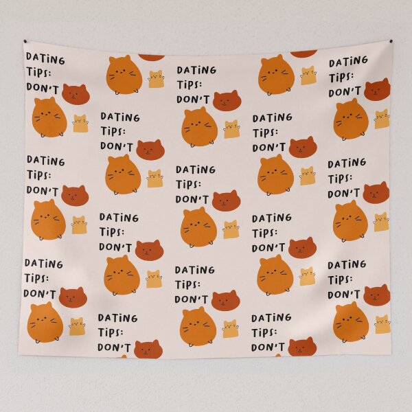Item preview, Dating tips: don't | Cute Cartoon Cat Expressions designed and sold by RM-Journey.