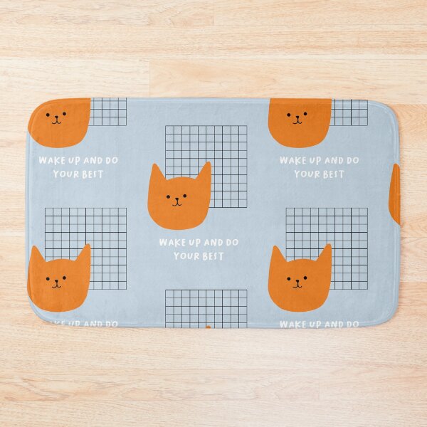 Item preview, WAKE UP AND DO YOUR BEST | Cute Cartoon Cat Expression designed and sold by RM-Journey.