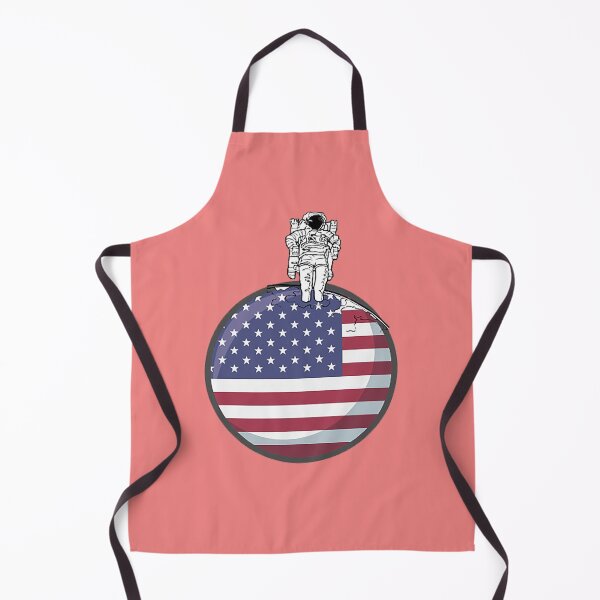 Item preview,  United States Flag Astronaut Moon Landing Moon Graphic designed and sold by edilbertobuitrago.