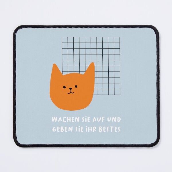 Item preview, Aufwachen und dein Bestes geben | Cute Cartoon Cat Expression designed and sold by RM-Journey.