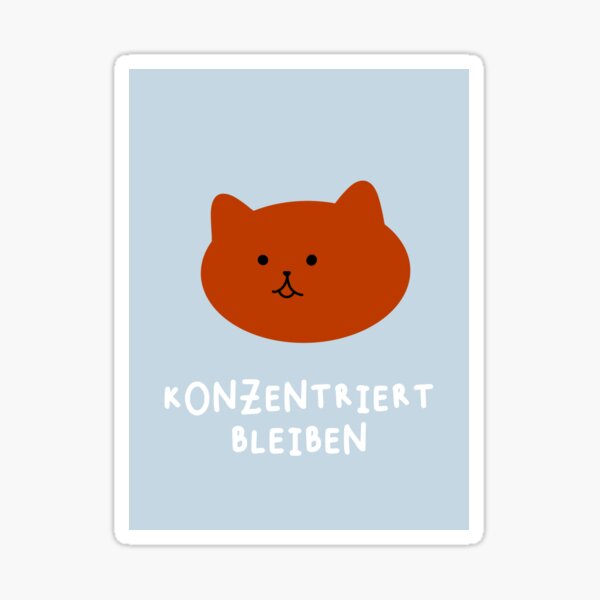 Artikel-Vorschau von Blei fokussiert | Niedlicher Cartoon-Katzenausdruck, designt und verkauft von RM-Journey.