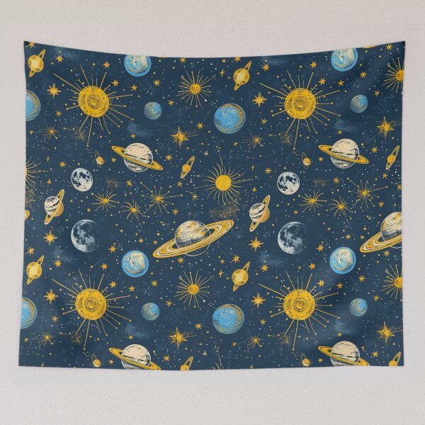 Item preview, Vintage Outer Space Pattern  designed and sold by NDaZone.