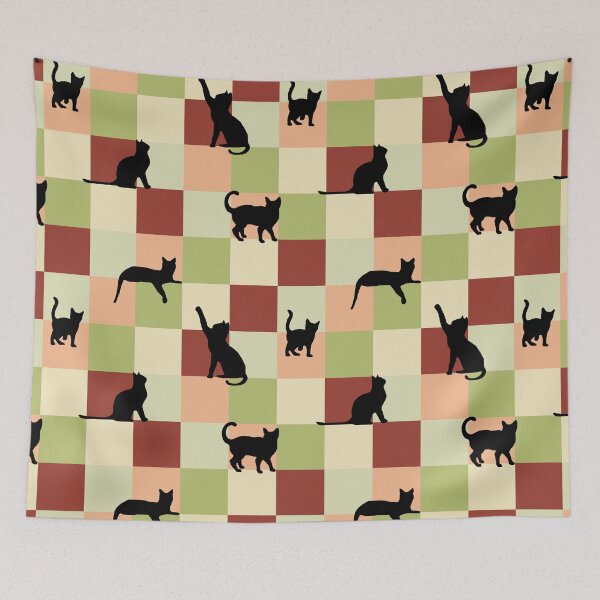Aperçu de l'œuvre Chats au carré midi créée et vendue par PasdeChatDesign.