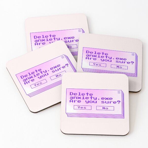 Item preview, Funny Anxiety error message retro pixel art - Humorously Relatable Mental Health Matters design designed and sold by Unitepeople.