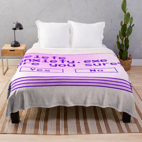Item preview, Funny Anxiety error message retro pixel art - Humorously Relatable Mental Health Matters design designed and sold by Unitepeople.