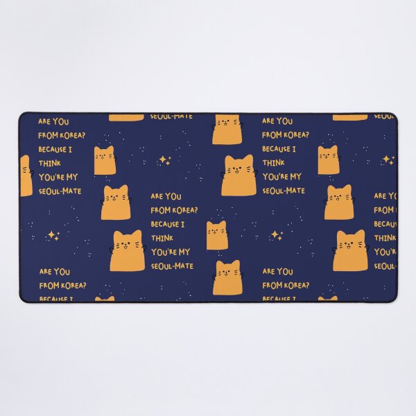 Item preview, Are you from Korea? Because I think you're my Seoul-mate | Cute Cartoon Cat Expression designed and sold by RM-Journey.
