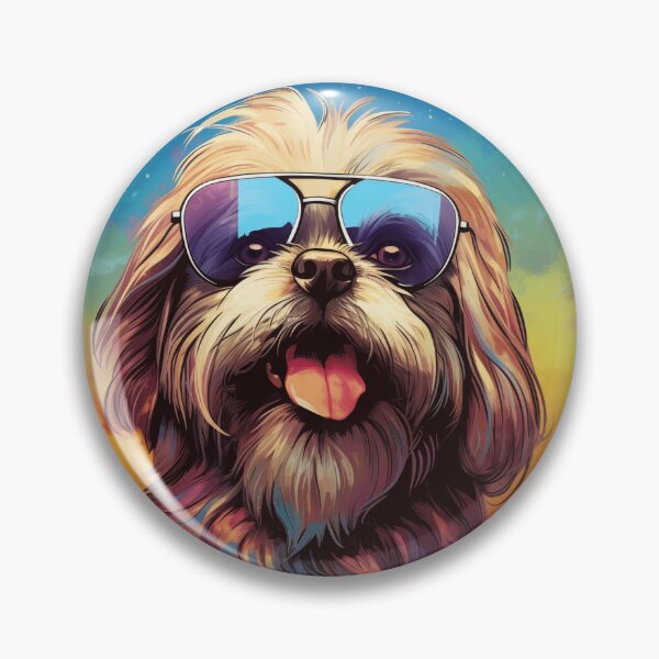 Item preview, Lhasa Apso Sunglasses Retro Sunset designed and sold by AussieWonders.