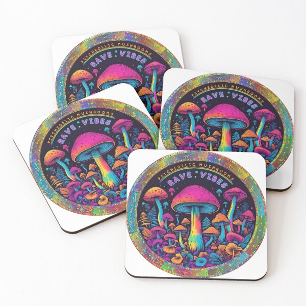 Item preview, Psychedelic Mushrooms Rave Vibes  designed and sold by CreativeBizarre.