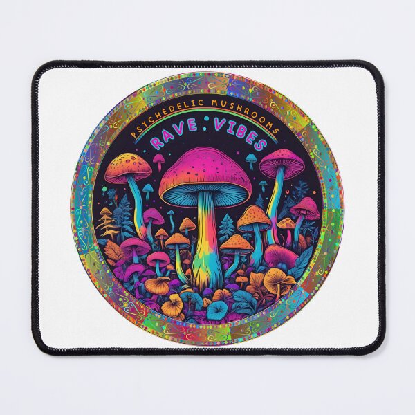Item preview, Psychedelic Mushrooms Rave Vibes designed and sold by CreativeBizarre.