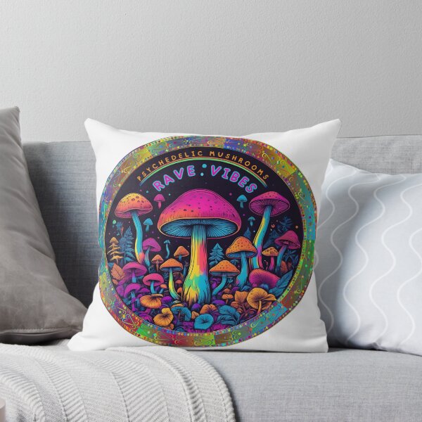 Item preview, Psychedelic Mushrooms Rave Vibes  designed and sold by CreativeBizarre.