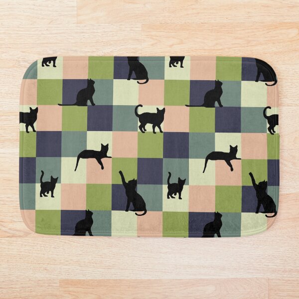 Aperçu de l'œuvre Chats au carré Eve créée et vendue par PasdeChatDesign.