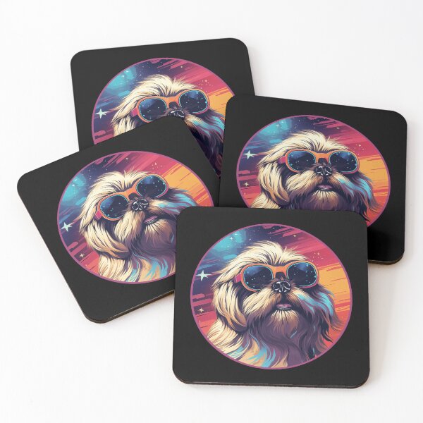 Item preview, Lhasa Apso Sunglasses Retro Space designed and sold by AussieWonders.