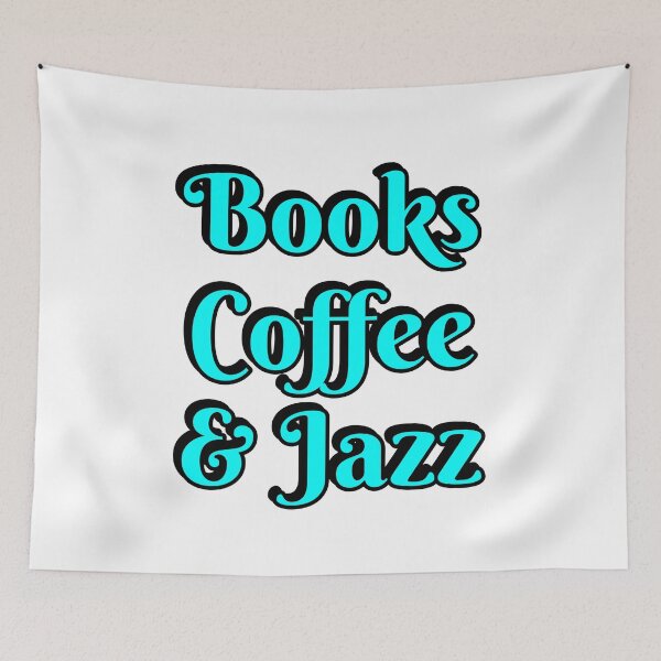 Item preview, Books Coffee and Jazz  designed and sold by Inspirationmotivation.