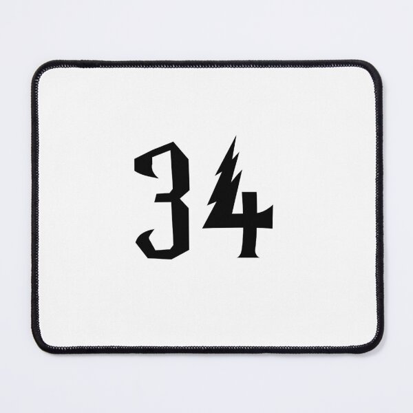 Item preview, 34, thirty four, black, Harry P designed and sold by Numbers-Art.